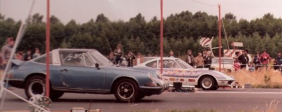 Mathias Seidler mit dem Porsche in den Staging Lights gegen Toni Morris Mathias Seidler mit dem Porsche in den Staging Lights gegen Toni Morris